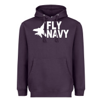 Plum fly navy Heavyweight Hoodie - DesigneFamous