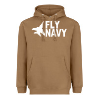 Toasted Coconut fly navy Heavyweight Hoodie - DesigneFamous