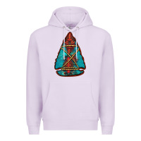 Lilac turquoise glitter aztec arrowhead Premium Hoodie - Jasminsmagicworld