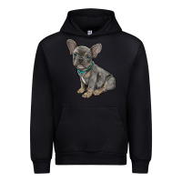 Black french bulldog Urban Hoodie - RanaPortraitStore