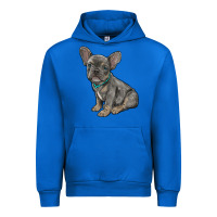 Cobalt french bulldog Urban Hoodie - RanaPortraitStore