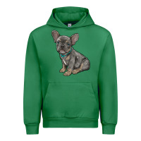 Emerald french bulldog Urban Hoodie - RanaPortraitStore