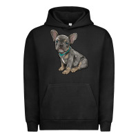Pigment Black french bulldog Urban Hoodie - RanaPortraitStore