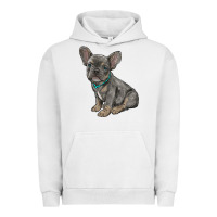 Pigment Lunar Rock french bulldog Urban Hoodie - RanaPortraitStore