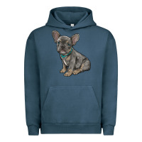 Pigment Midnight Navy french bulldog Urban Hoodie - RanaPortraitStore