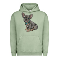 Pigment Oil Green french bulldog Urban Hoodie - RanaPortraitStore