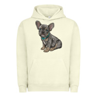 Pigment Pistachio french bulldog Urban Hoodie - RanaPortraitStore