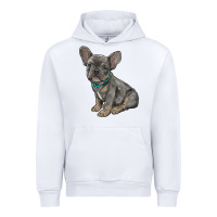 White french bulldog Urban Hoodie - RanaPortraitStore