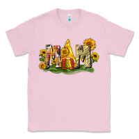 Bubblegum Pink Mom gnome sunflower Classic Tee - CowGirlArtShop