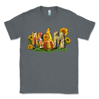 Charcoal Heather Mom gnome sunflower Classic Tee - CowGirlArtShop