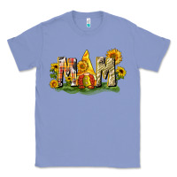 Colony Blue Mom gnome sunflower Classic Tee - CowGirlArtShop