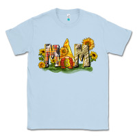 Dusty Blue Mom gnome sunflower Classic Tee - CowGirlArtShop