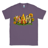 Lavender Mom gnome sunflower Classic Tee - CowGirlArtShop