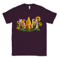 Plum Mom gnome sunflower Classic Tee - CowGirlArtShop