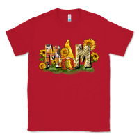 Red Mom gnome sunflower Classic Tee - CowGirlArtShop