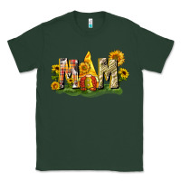 Sports Green Mom gnome sunflower Classic Tee - CowGirlArtShop