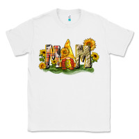 White Mom gnome sunflower Classic Tee - CowGirlArtShop
