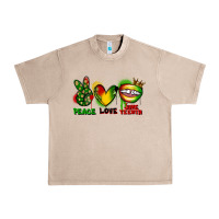 French Oak peace love juneteenth Urban Heavy Tee - FaDigitalArtStudio