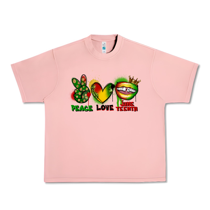 Peace Love Juneteenth Urban Heavy Tee by FaDigitalArtStudio | Teevron