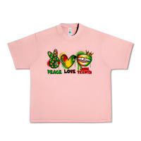 Salmon peace love juneteenth Urban Heavy Tee - FaDigitalArtStudio