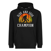 Black hide and seek champion Heavyweight Hoodie - DesigneFamous