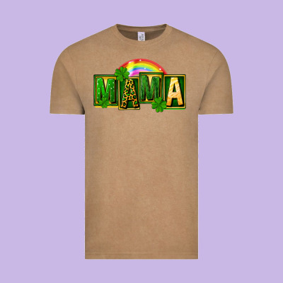 St. Patricks Day Mama Vintage Tee Designed By Fadigitalartstudio