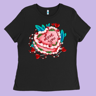 Valentines Day Cakes Olivia Creates Design Ladies Tee Designed By Oliviacreatesart