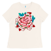 Bone valentines day cakes olivia creates design Ladies Tee - OliviaCreatesArt