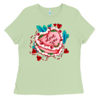 Matcha valentines day cakes olivia creates design Ladies Tee - OliviaCreatesArt