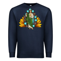 Navy san judas gemstone sunflower Premium Sweatshirt - JahusDesignShop