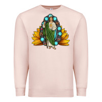Pale Pink san judas gemstone sunflower Premium Sweatshirt - JahusDesignShop
