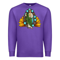 Purple san judas gemstone sunflower Premium Sweatshirt - JahusDesignShop