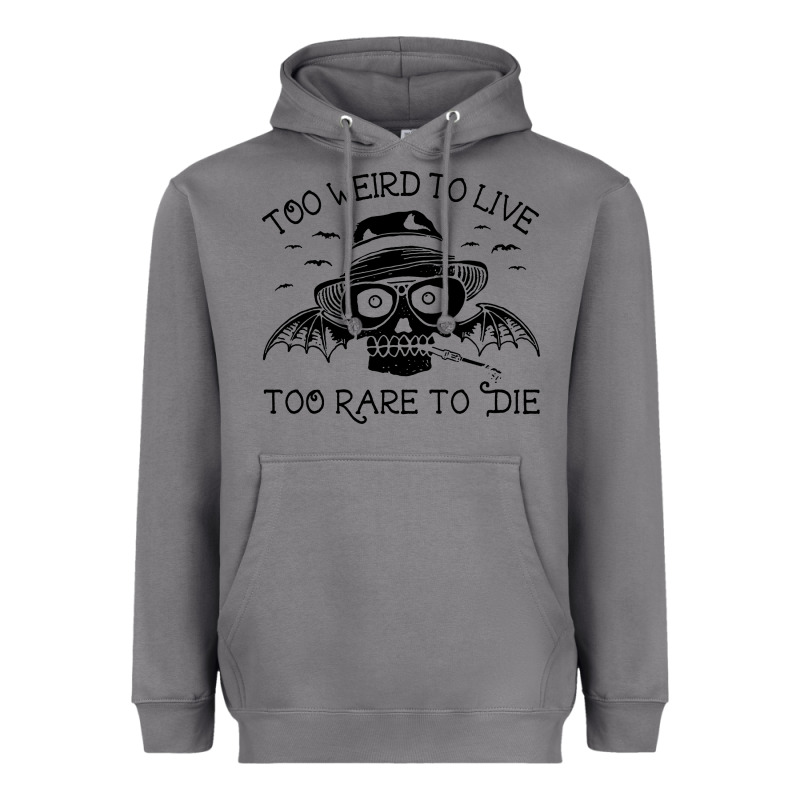 Hunter S Thompson  Fear And Loathing In Las Vegas Rare To Die Heavyweight Hoodie by DesigneFamous | Teevron