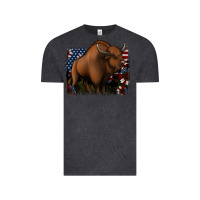 Vintage Black American Bison Vintage Tee - Jasminsmagicworld