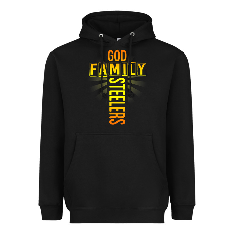 God Family Steeler Shirt Father's Day Gift Tee T Shirt Heavyweight Hoodie by DesigneFamous | Teevron