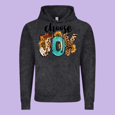 Choose Joy Vintage Hoodie Designed By Fadigitalartstudio