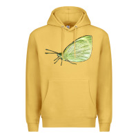 Antique Gold Cabbage White Butterfly Premium Hoodie - LillyAllenDesigns