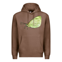 Chestnut Cabbage White Butterfly Premium Hoodie - LillyAllenDesigns