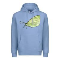 Colony Blue Cabbage White Butterfly Premium Hoodie - LillyAllenDesigns