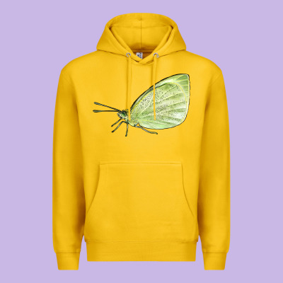 Cabbage White Butterfly Premium Hoodie Designed By Lillyallendesigns