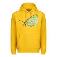 Lemon Cabbage White Butterfly Premium Hoodie - LillyAllenDesigns