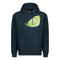 Navy Cabbage White Butterfly Premium Hoodie - LillyAllenDesigns