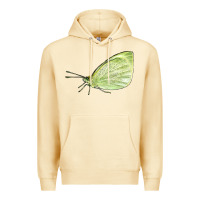 Pina Colada Cabbage White Butterfly Premium Hoodie - LillyAllenDesigns