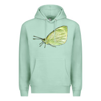 Seafoam Cabbage White Butterfly Premium Hoodie - LillyAllenDesigns