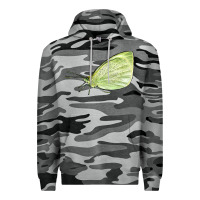 Slate Camo Cabbage White Butterfly Premium Hoodie - LillyAllenDesigns