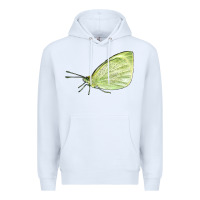 White Cabbage White Butterfly Premium Hoodie - LillyAllenDesigns