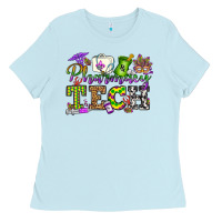 Baby Blue mardi gras pharmacy tech Ladies Tee - OliviaCreatesArt