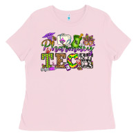 Bubblegum Pink mardi gras pharmacy tech Ladies Tee - OliviaCreatesArt