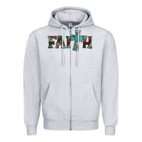 Heather Grey faith christmas cross Zipper Hoodie - AdoDesignShop