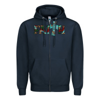 Navy faith christmas cross Zipper Hoodie - AdoDesignShop